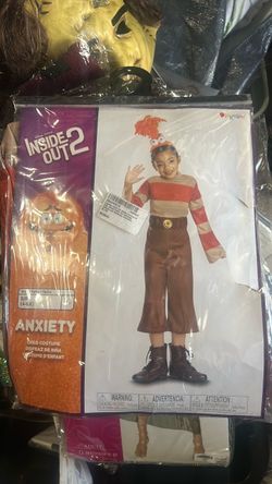 Inside Out 2 Anxiety Child Costume Size S (4-6X)