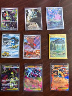 Clefairy, Piplup and various cards/various prices