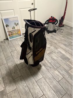 PING golf bag with putter