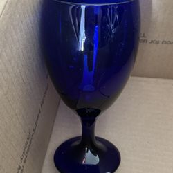 Set Of 6 Blue Stem Glasses 