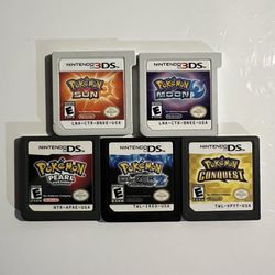 Pokemon Games Nintendo DS And 3DS