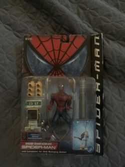 Rare Vintage Wed Swinging Spider-Man Toy Sealed 