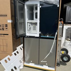 Samsung Bespoke Refrigerator 4-Door Flex With Family Hub 23 Cubic Counter Depth