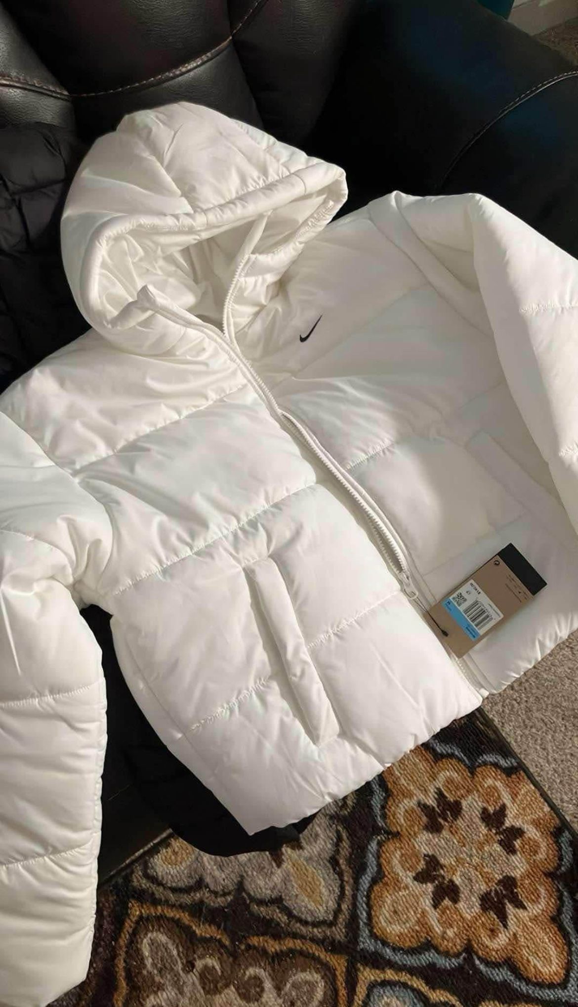 white michael kors coat
