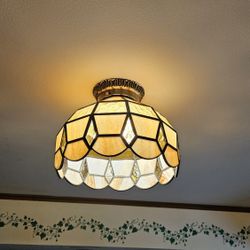 Antique Glass Light Fixture