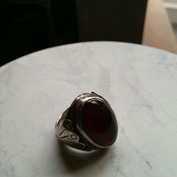 Beautiful sterling silver men's ring size 11