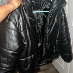 shiny puffer jacket