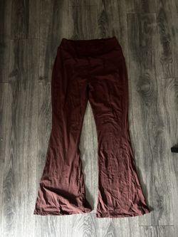 Ashy Pink Flared Leggings