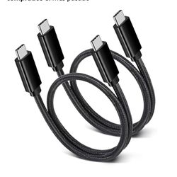 Cable USB C a USB C de 1.5 pies, corto de 100 W, USBC 3.1 Gen2, entrega de energía compatible con disco duro SSD, MacBook iPad Pro PD, estación de aco