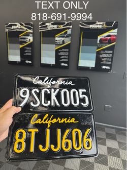 License plate wraps