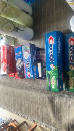 Toothpaste Different types and brands