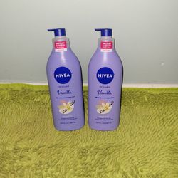 2 Nivea Oil In Lotion 16.9oz Vanilla