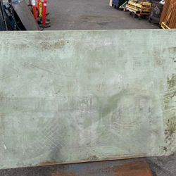 Vintage Industrial Concrete Work Table w/Metal Base