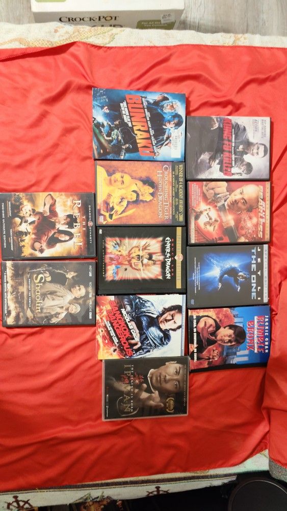 11 Martial Arts Movie DVD Bundle Lot Kung Fu Karate Bruce Lee