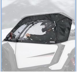 KEMIMOTO 2024 2025 2026 XP 1000 Soft Cab Enclosure with YKK Zipper Compatible with Polaris RZR XP 1000 2 2024 2025+ Side Upper Door Window