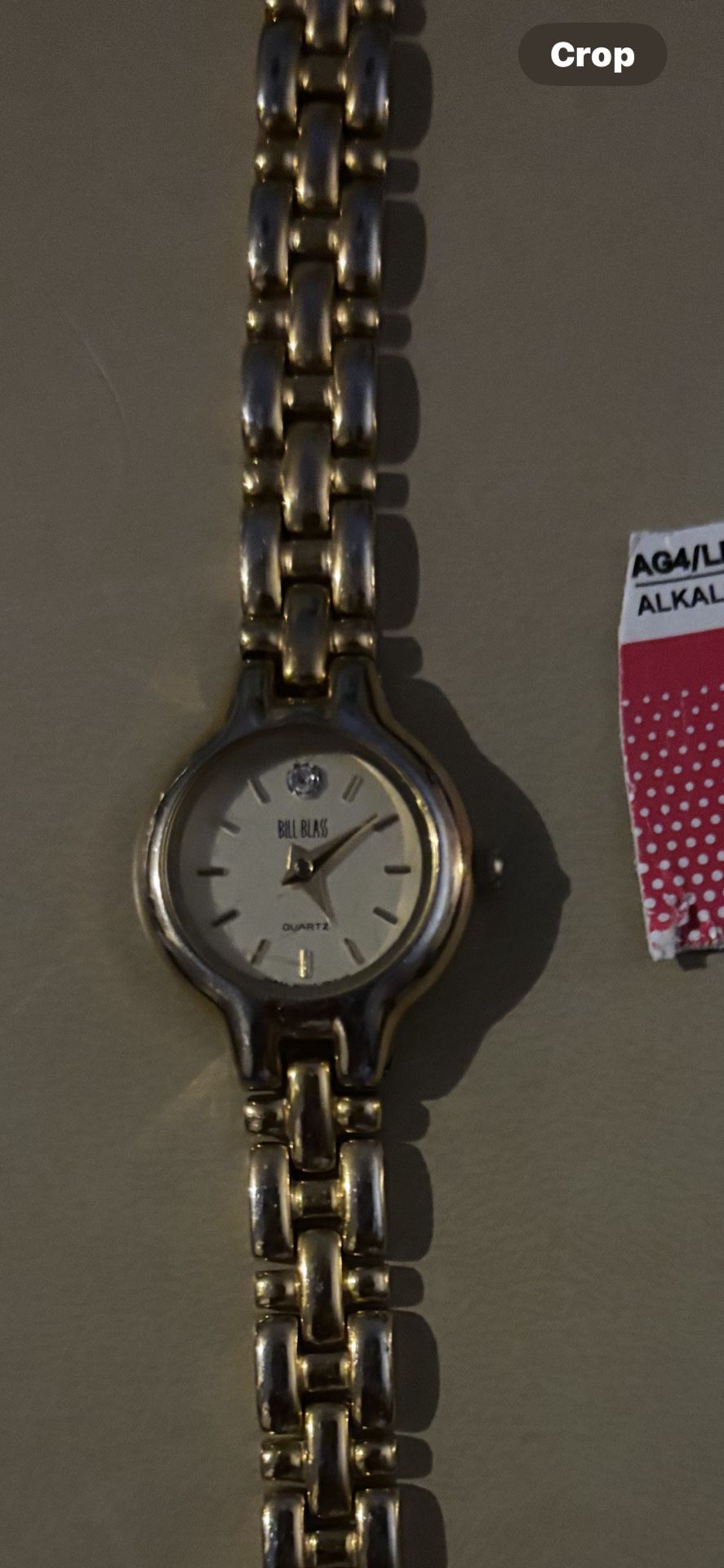 Vintage Bill Blass Ladies Diamond Link Goldtone Watch- $10  Danity- $8 includes unopened pkg. battery 
