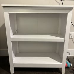 White bookshelf