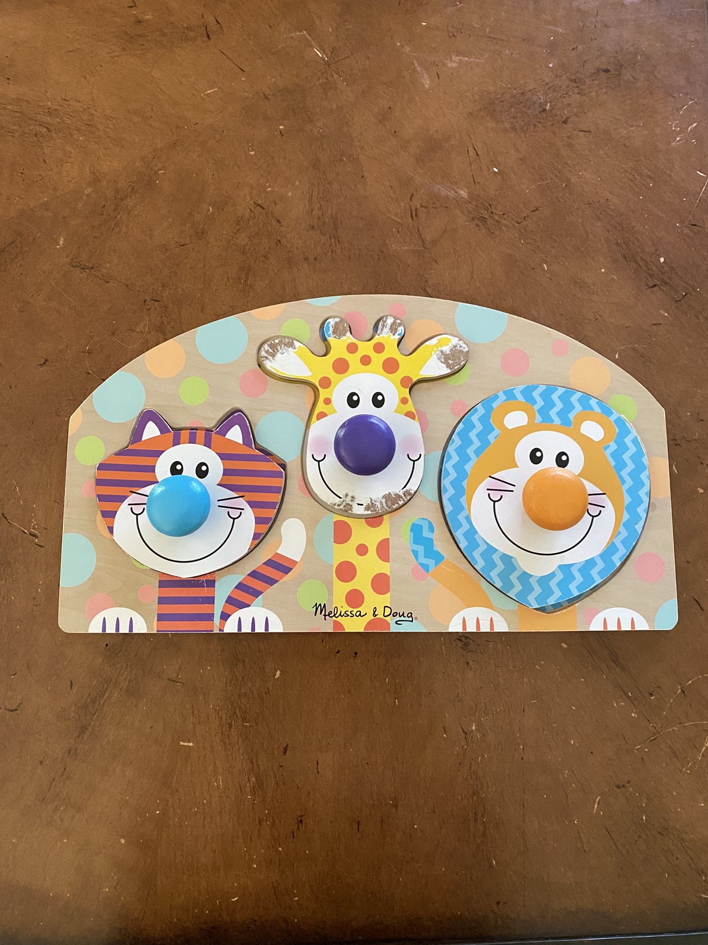 Melissa and Doug first play jumbo knob puzzle safari animals 