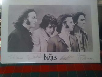 Beatles Poster large 24"x36" . 28th a 45 rpm single