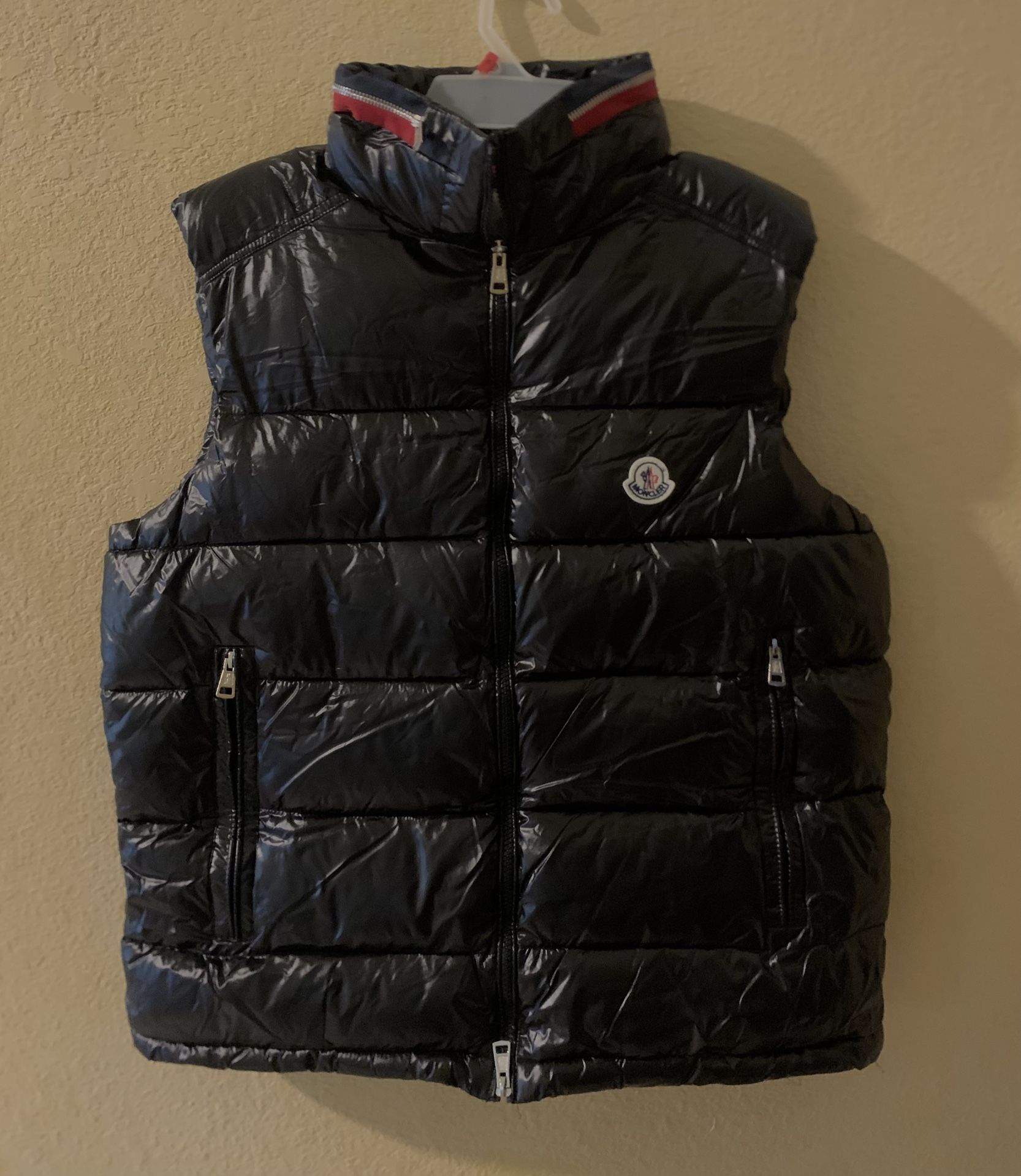 Moncler Black Broomed Down Vest