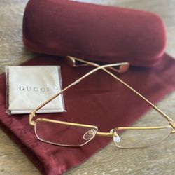 GUCCI SQUARE/RECTANGLE GOLD  DESIGNER EYEWEAR