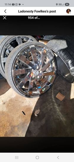 24 in chrome rims