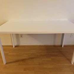 Ikea Linnmon Table (59" x 29.5") + 2 Chairs