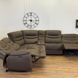 Recliner sectional couch delivery available