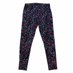 So Leggings Girls 14 Black Multicolor Polka Dot Perfectly Soft Cotton Spandex