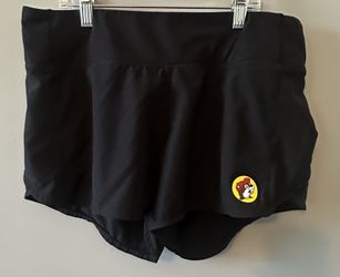 Buc-ee's Women's Black Active Shorts M with Logo
