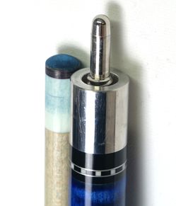 Lucasi Custom Billiard Pool Cue Blue Black Two-Piece