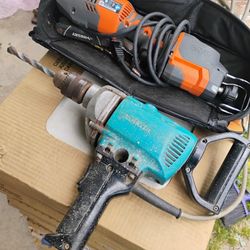 Makita Drill And Ridgid Saw