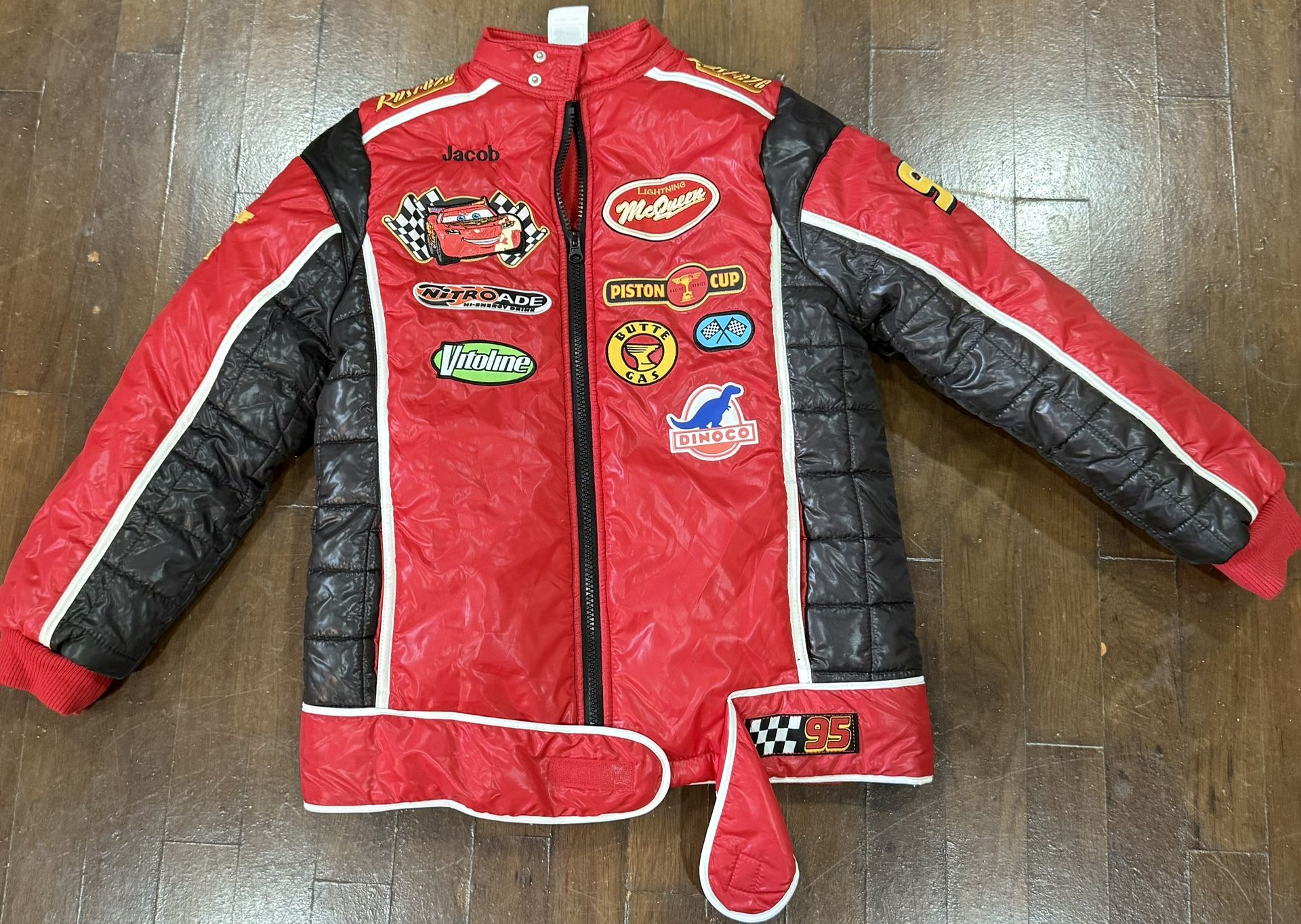 New Lightening McQueen Jacket- Name Engraved “Jacob”