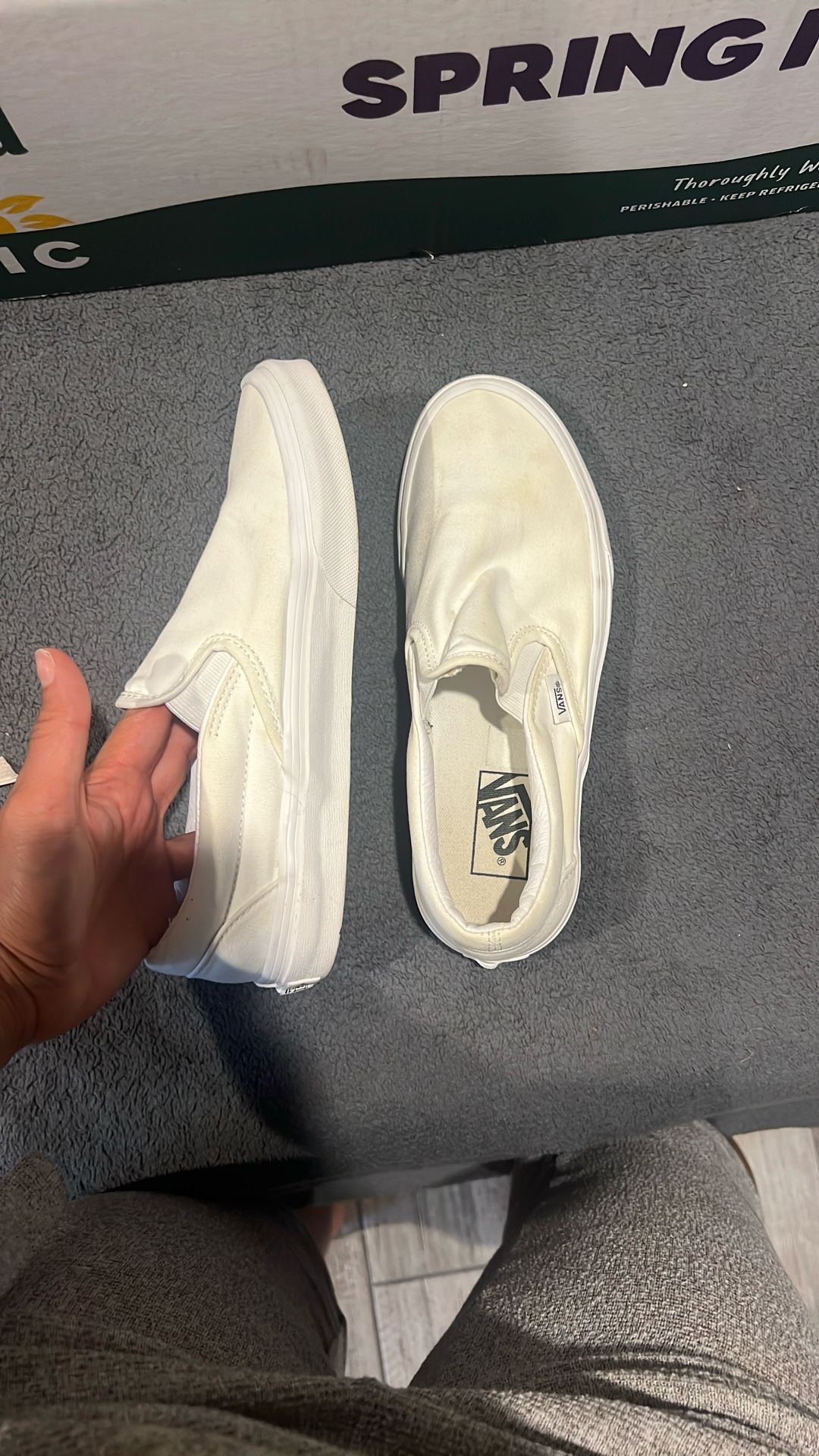 Womens Size 8 White Vans