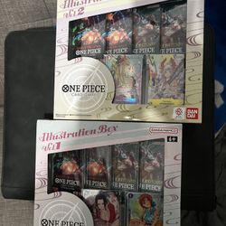 One Piece Illustration Boys Box Volume 1 And 2 New Sealed Tcg Card Set Anime 