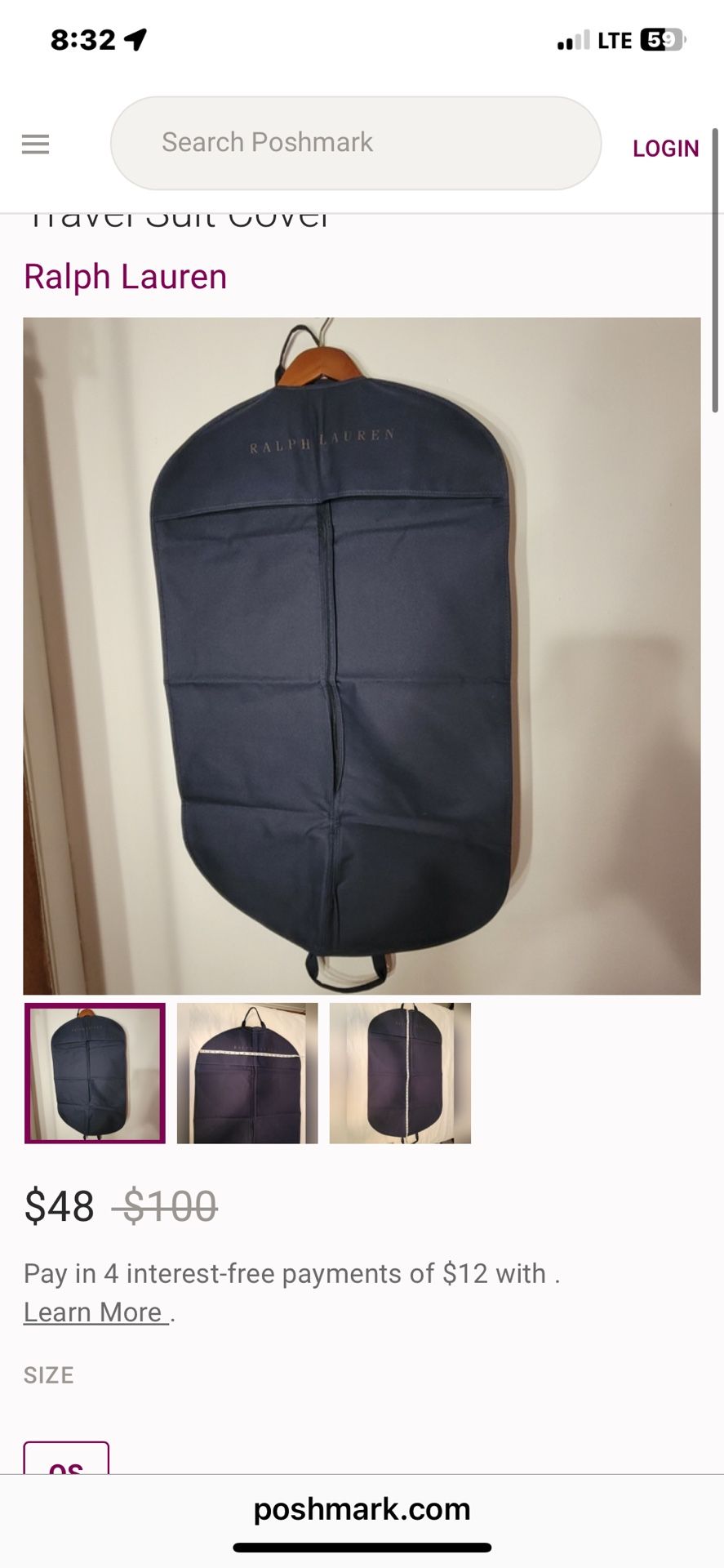 Ralph Lauren Garment Bag