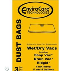 Dust bags  3bags New Open Box Never used 