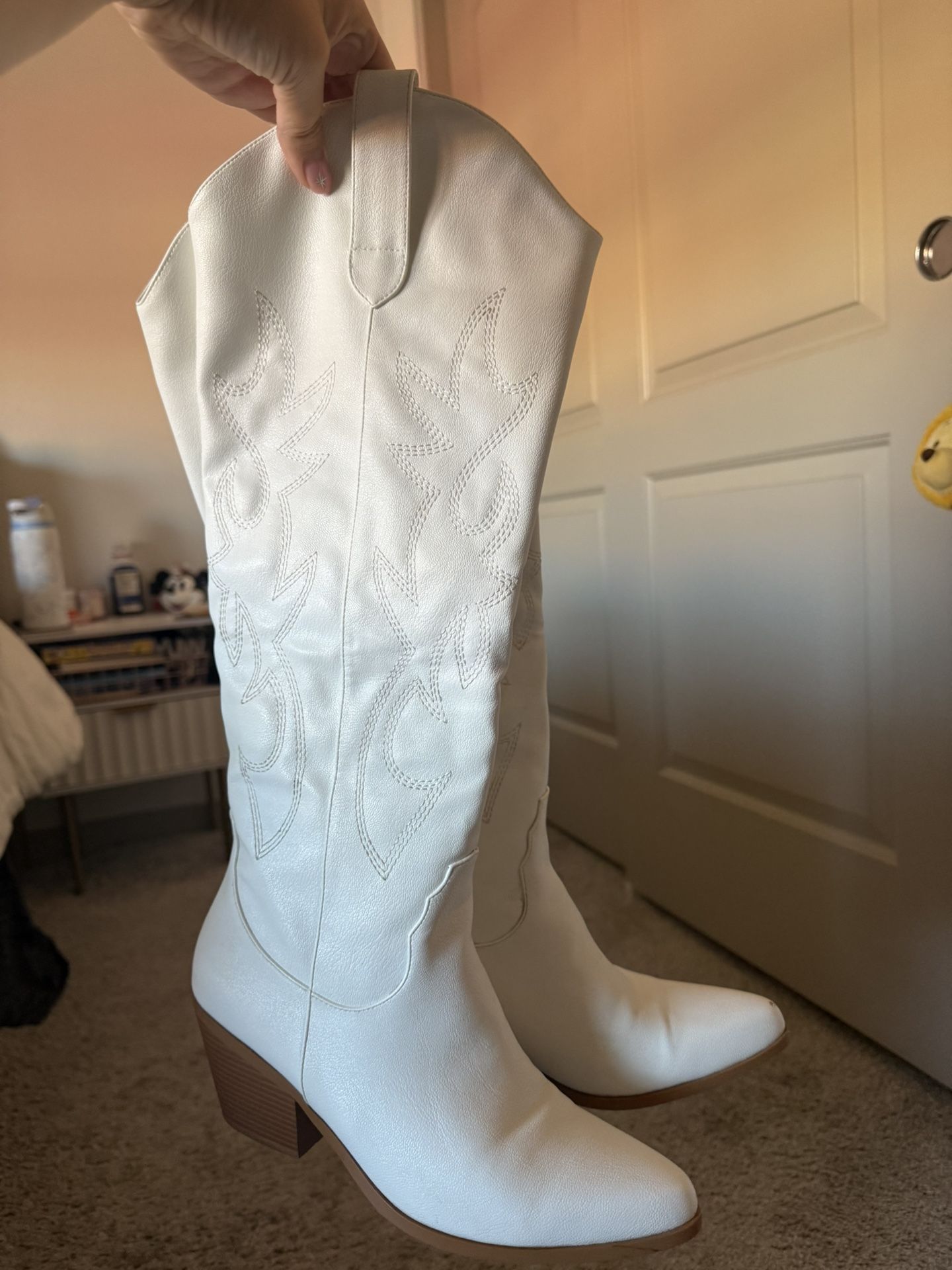 White Cowboy Boots 