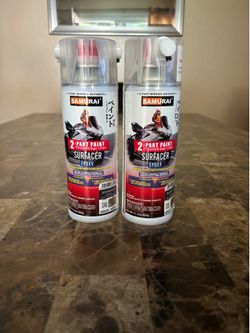 SAMURAI 2-Part Epoxy Superbike Primer Spray Paint (Undercarriage Black, Pack of 2 cans)