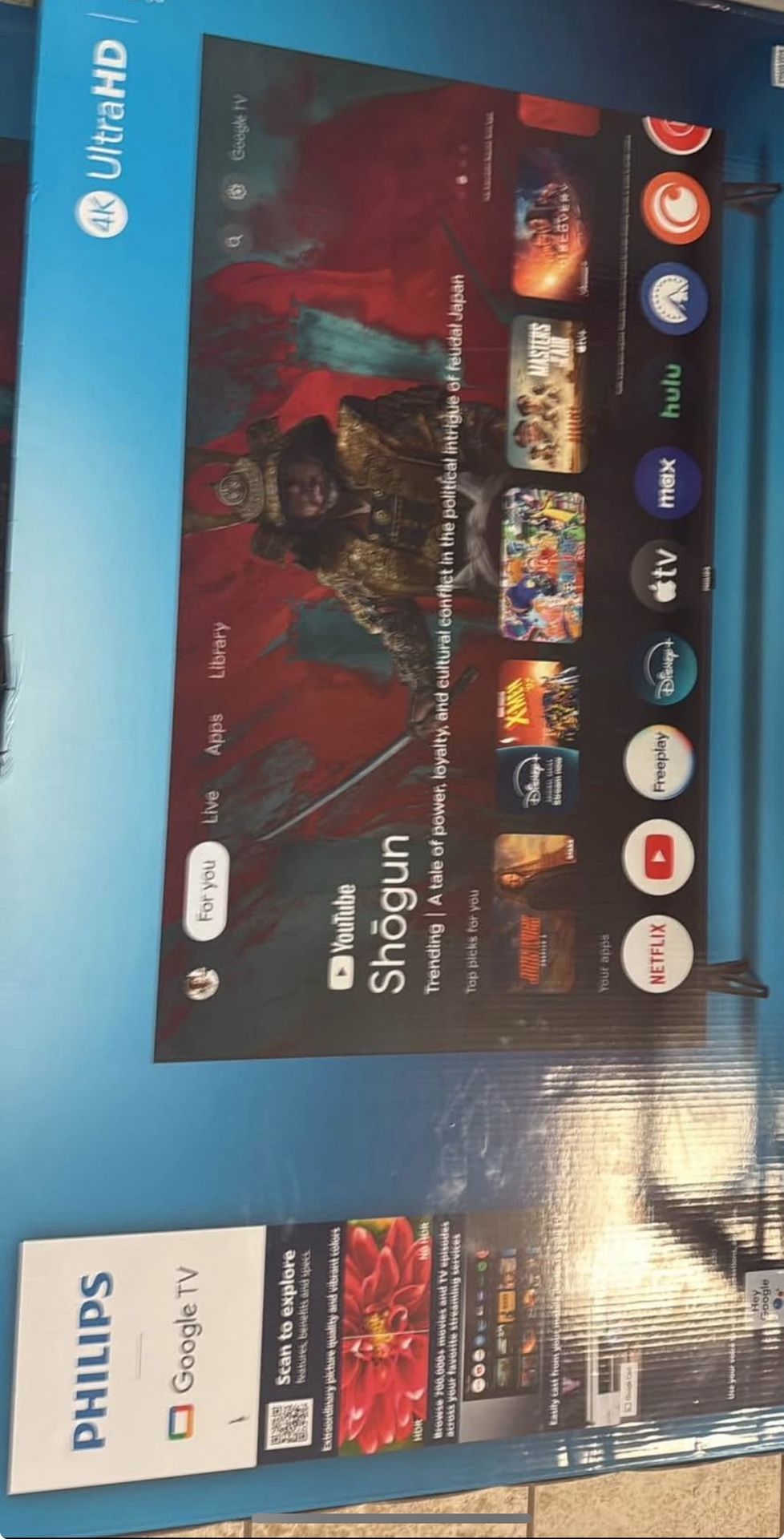 50 inch Philips Smart TV brand new inbox. I have two of them.