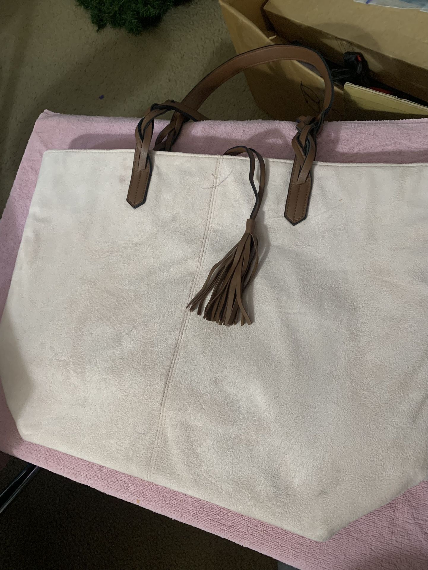 Tote/Purse Bag Pinkish Beige Color 