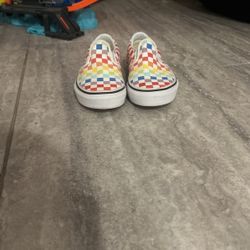 Rainbow Checkerboard Vans (Children’s 2)