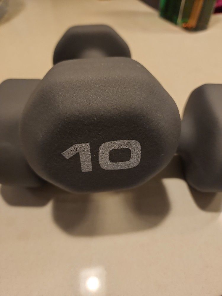Fitness Gear Neoprene Dumbbells 10Lbs