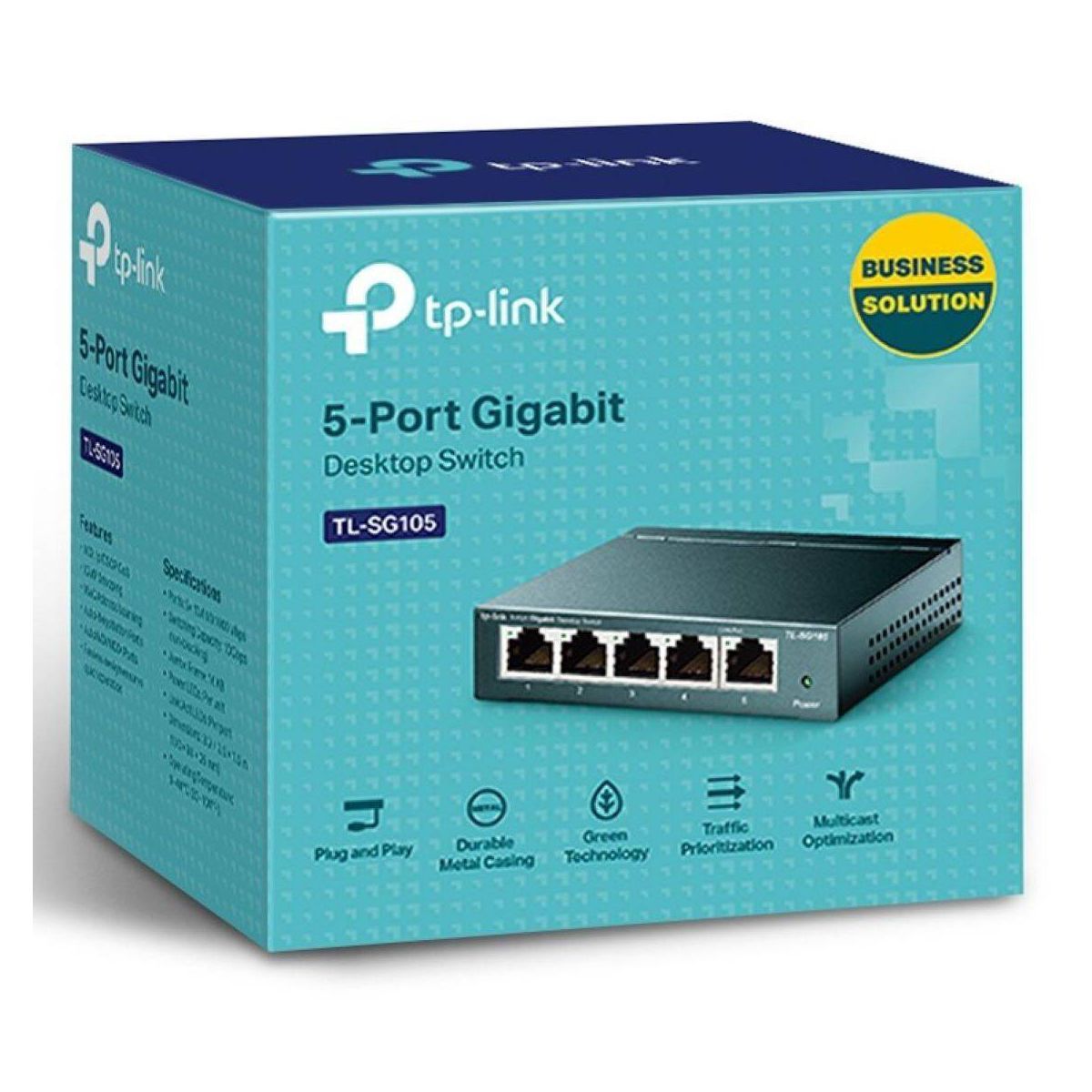 TP-Link TL-SG605 5-Port Gigabit Desktop Switch Network Expansion For Small Office & Home Office