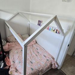 White, Twin Bed Frame.