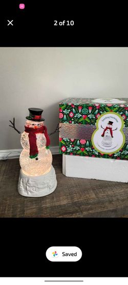 Scentsy Christmas 2023 Limited Edition Snowman SNOWGLOBE WARMER! Used by me for 2 Seasons
