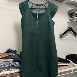 Denim Dress Green 