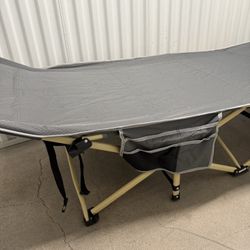 Sportneer heavy duty 1200D Double Layer Oxford Foldable Camping Cots for Adults with Carry Bag & 2 Side Pockets 