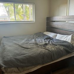 $850-King Size Bed frame, (2) Nightstands, (1) Dresser