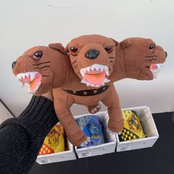 Fluffy Three Headed Dog From Harry Potter, Plushie, Stuffed Toy